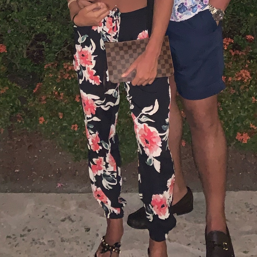 Floral genie pants